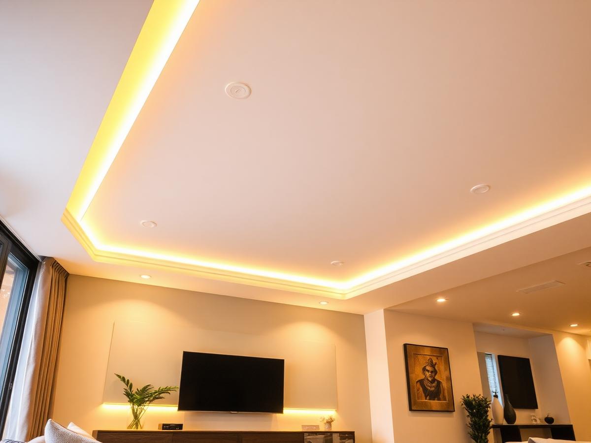Projeto de iluminação com LED e spots